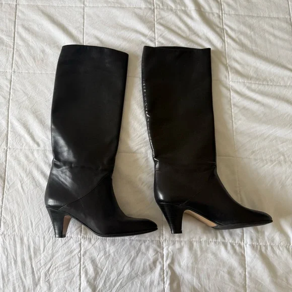 Papagallo Elegant Black Knee-High Women's Boots Size 6.5 - Picture 1 of 6